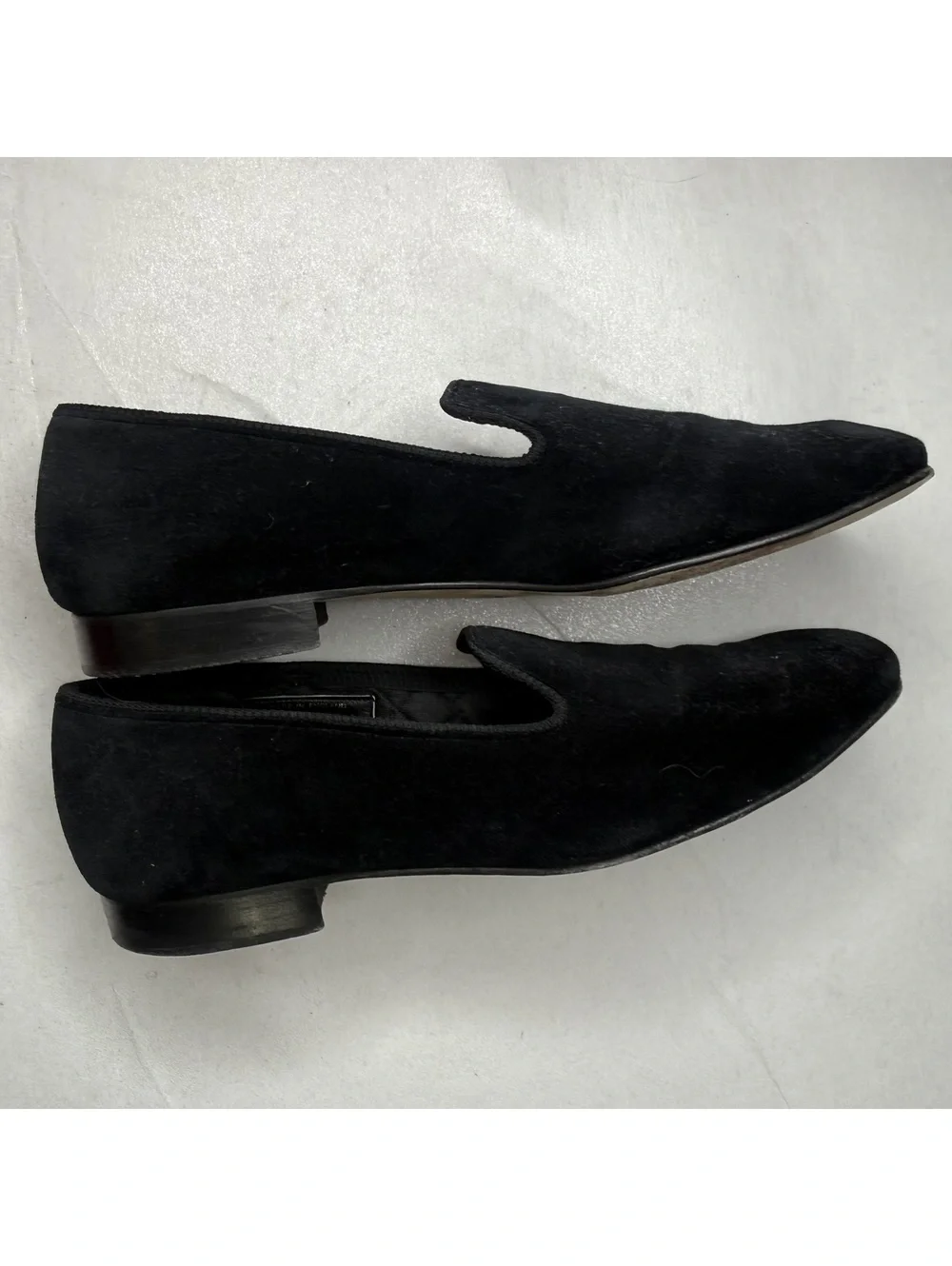 Peal & Co Brooks Brothers Mens 9.5 D Black Velvet Albert Slippers